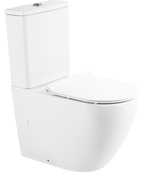 Унитаз компакт Belbagno Sfera-R BB2141CPR безободковый (детальная фотография)