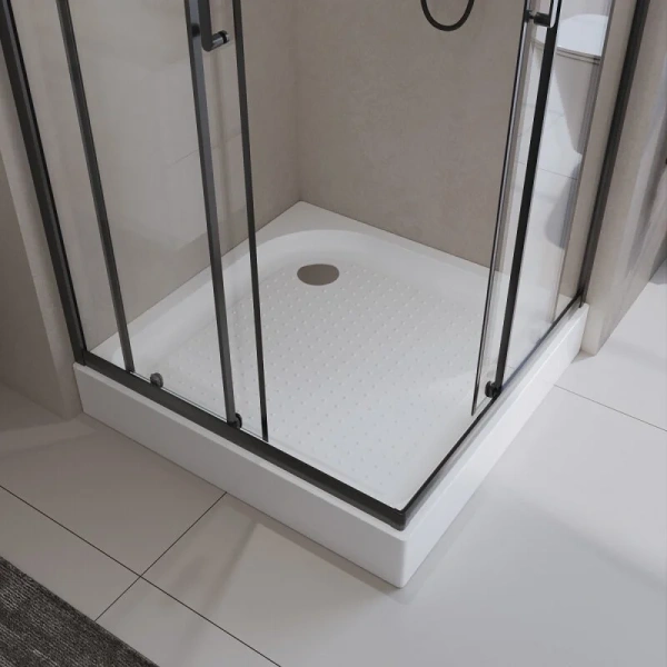 Душевой поддон BelBagno Tray-BB-A 100x100 см белый TRAY-BB-A-100-15-W (детальная фотография), низкие до 15 см