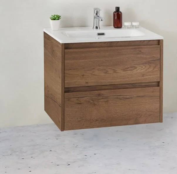 Тумба под раковину подвесная BelBagno Kraft 70 см rovere tabacco KRAFT 39-700/390-2C-SO-RT (детальная фотография)