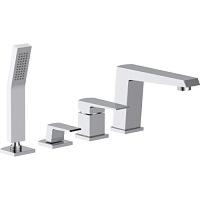 Смеситель на борт ванны BelBagno Arlie с ручным душем, хром