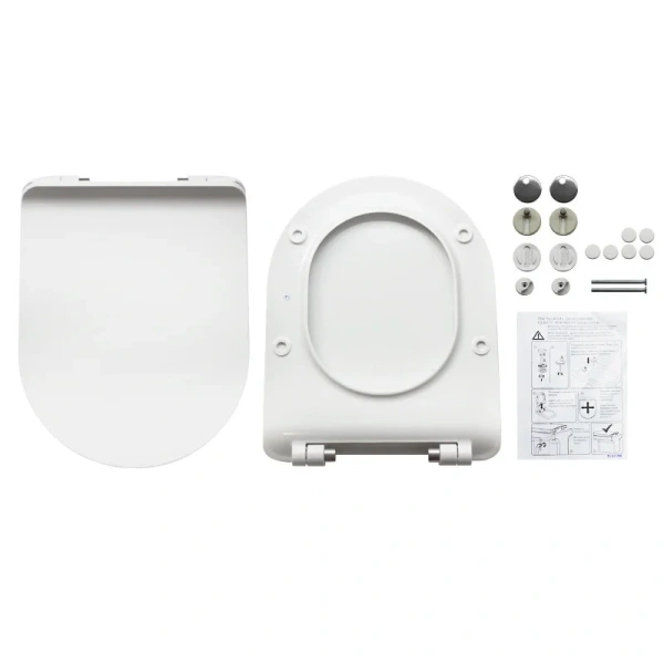 Унитаз компакт Sanita Luxe Next белый WC.CC/Next/2-SlimDM/WHT.G/S1 (детальная фотография), с горизонтальным, прямым выпуском, с прямым выпуском