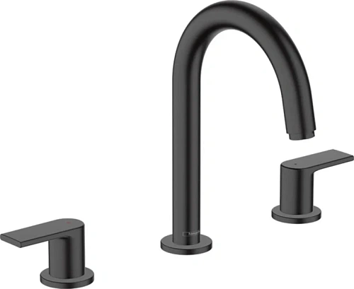 Смеситель для раковины Hansgrohe Vernis Shape черный - фото 2