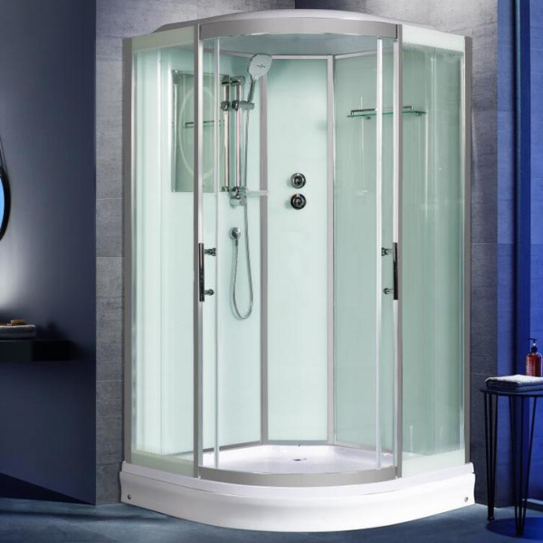 Душевая кабина WeltWasser WW500 120x120 см с крышей WW500 EMMER 12015-2 (детальная фотография), полукруглые, четверть круга