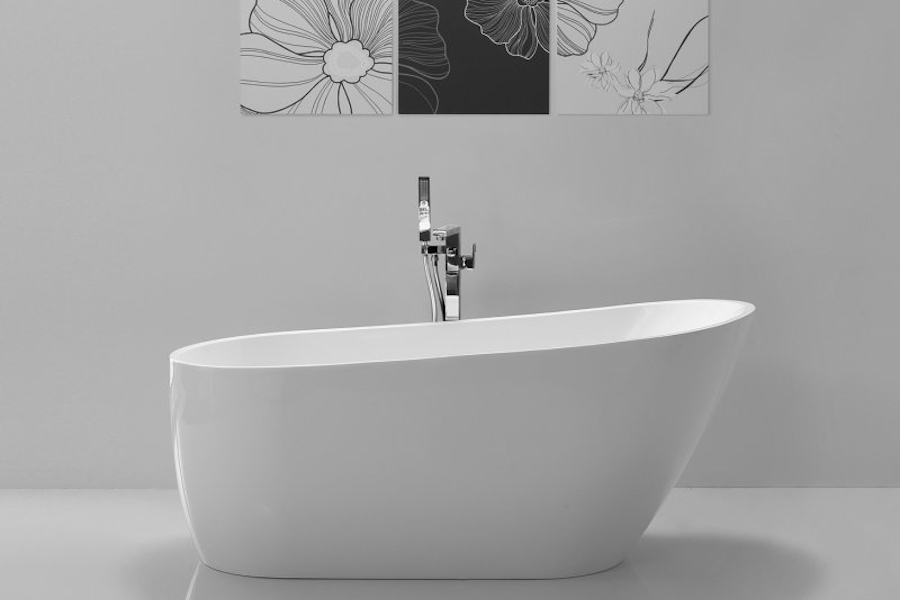 Ванна акриловая BelBagno 170х72 см отдельностоящая BB62-1700 (детальная фотография), современныe, hi-tech