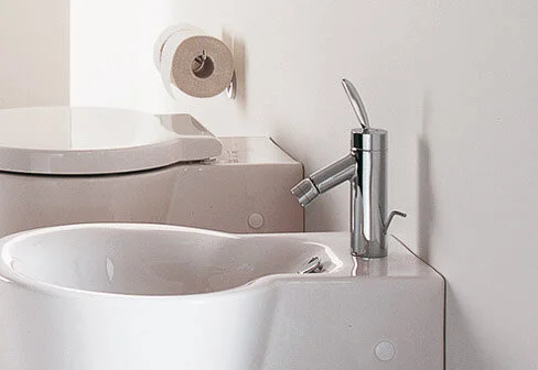 Смеситель для биде Axor Starck 10200000 (детальная фотография), современные, hi-tech