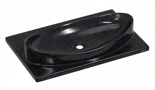 Раковина СанТа Вега 70 см черная - фото 1