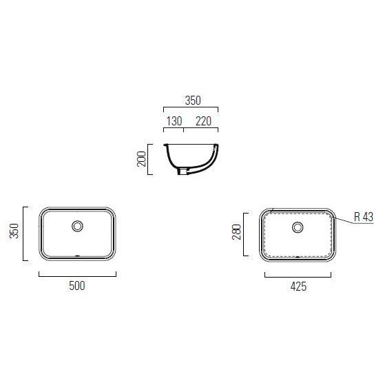 Схема (детальная фотография), встраиваемые (в столешницу)