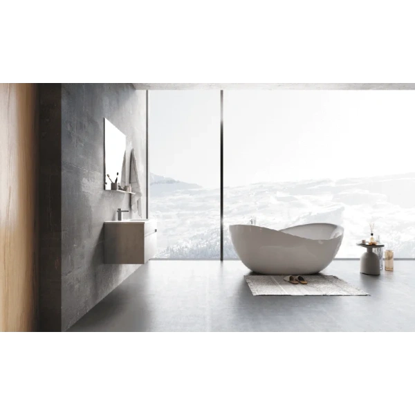 Ванна акриловая Black&White Swan 180x90 см белая 220SB00 (детальная фотография), без гидромассажа, большие, глубокие