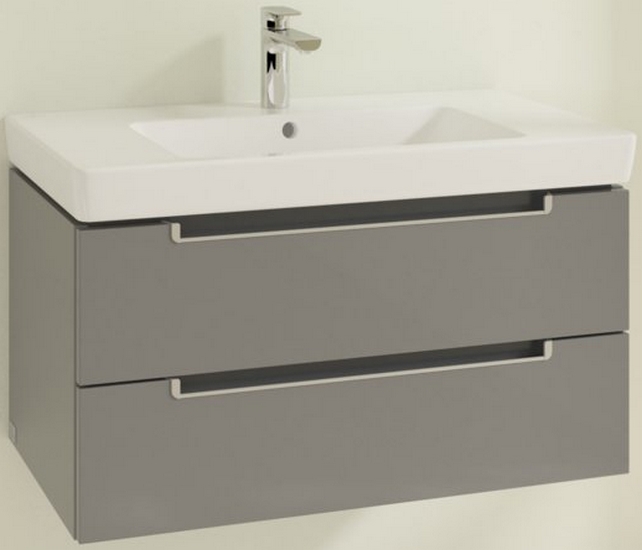 Мебель для ванной Villeroy&Boch Subway 2.0 A689 (детальная фотография), подвесная, пристенная