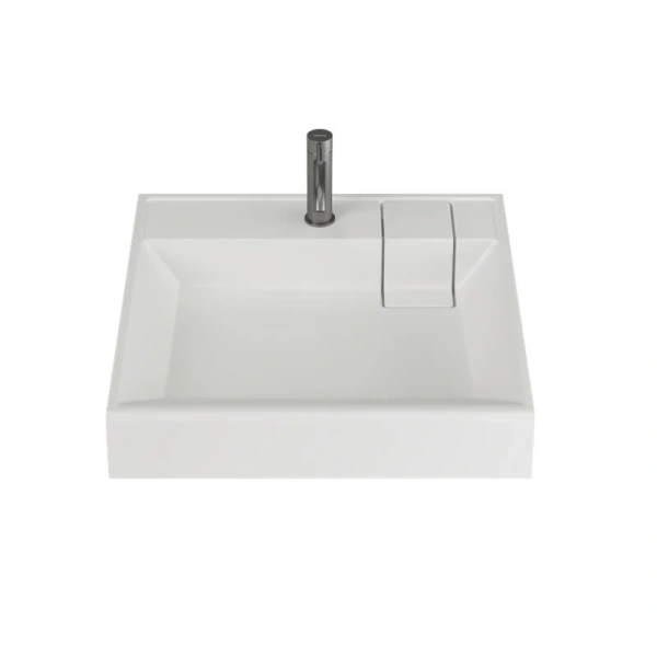 Раковина над стиральной машиной Ceramica Nova Quattro 60 см белая CN0101 (детальная фотография)