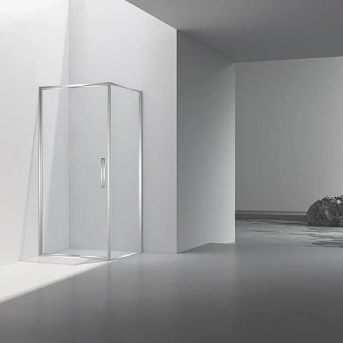 Душевой уголок Vincea Slim 90x90 см хром стекло прозрачное - фото 2
