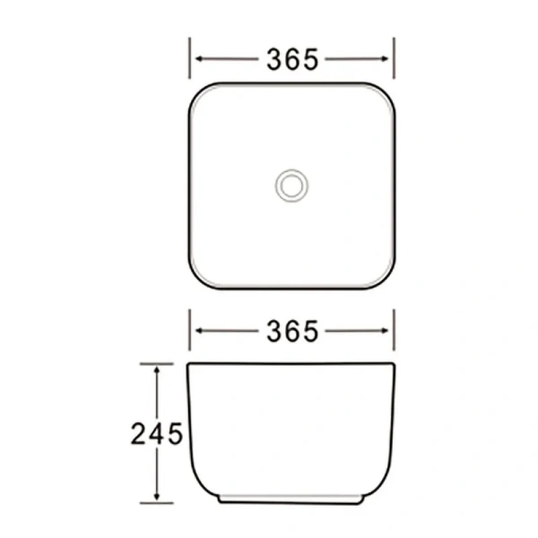 Раковина SantiLine 37 см голубая SL-1111BM (детальная фотография), современные, hi-tech