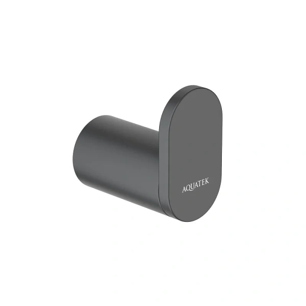 Крючок для ванной Акватек Лира черный матовый AQ4425MB (детальная фотография)