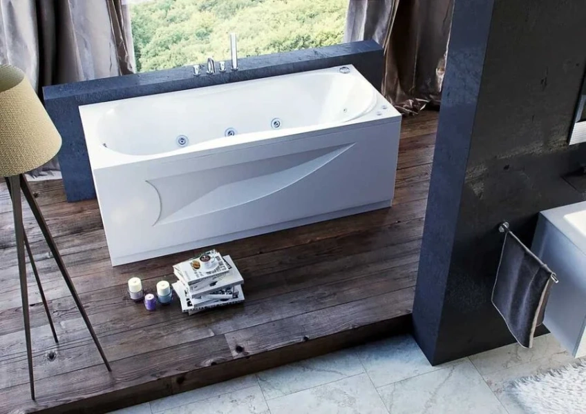 Ванна акриловая Акватек Афродита 150x70 см прямоугольная AFR150-0000016 (детальная фотография), акриловые