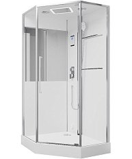 Душевая кабина Black&White Galaxy 100x100 см c паром