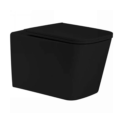 Унитаз подвесной SantiLine черный матовый - фото 1