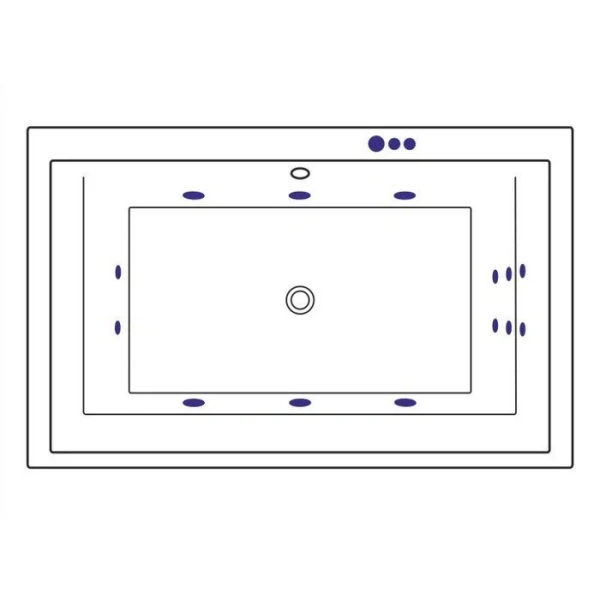 Ванна гидромассажная Excellent Crown Lux Smart 190 x 120 см, белый/хром, WAEX.CRO19.SMART.CR (детальная фотография), 190 см