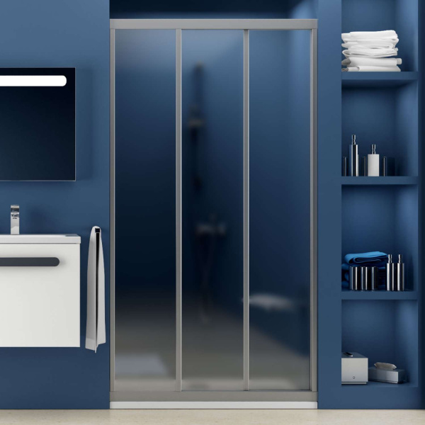 Душевая дверь, профиль сатин, Ravak Supernova ASDP3-100 (детальная фотография), недорогие