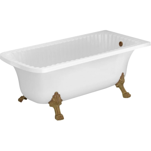 Ванна из искусственного камня Migliore Olivia Angolare 174х80 см фурнитура бронза 25446 (детальная фотография), искусственный камень