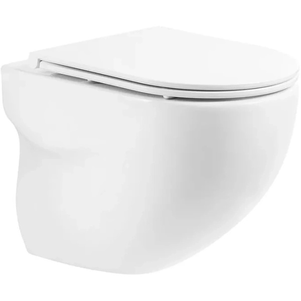 Унитаз с инсталляцией BelBagno с сиденьем и кнопкой смыва BB066CHR/BB870SC/BB004-40 EXPERT/BB014-SR-BIANCO (детальная фотография), в наличии