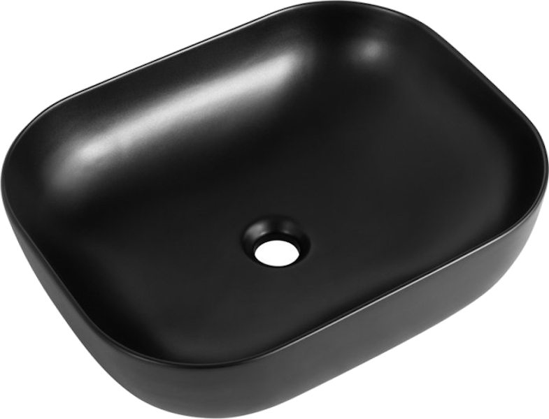 Раковина BelBagno 50 см накладная черная матовая BB1302-H301 (детальная фотография)