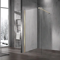 Душевая перегородка Vincea Walk-In 70 см матовый золотой профиль