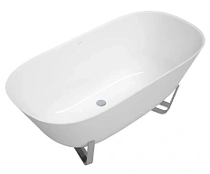Ванна квариловая Quaryl Villeroy & Boch Antheus 175х80 см UBQ175ANH7F400V отдельностоящая