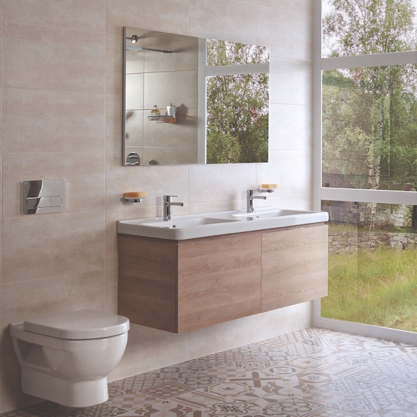 Раковина двойная Jika Cubito 8144200001041 (детальная фотография), 130 см