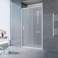 Душевая дверь профиль белый стекло сатин Vegas-glass