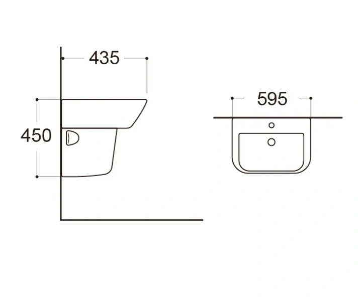 Полупьедестал для раковины Акватек белый AQ5441-00 (детальная фотография) index_3