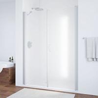 Душевая дверь профиль глянцевый хром стекло сатин Vegas-glass