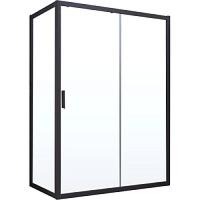 Душевой уголок профиль черный матовый стекло прозрачное Vegas-glass