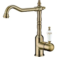 Смеситель для кухни Boheme Kitchen бронза ручка Provanse