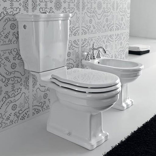 Унитаз компакт ArtCeram Hermitage HEV00 круглый (детальная фотография), напольные