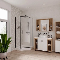 Душевой уголок Niagara Nova 100x100 см профиль черный