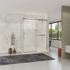 Душевой уголок Vincea Como Soft 150х100 см профиль хром