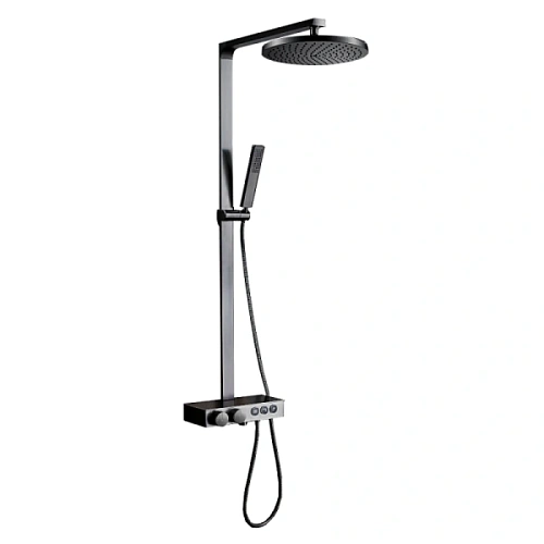 Душевая стойка Black&White Universe оружейная сталь - фото 2