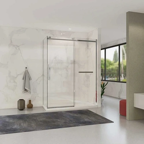 Душевой уголок Vincea Como Soft 150х100 см профиль хром - фото 1