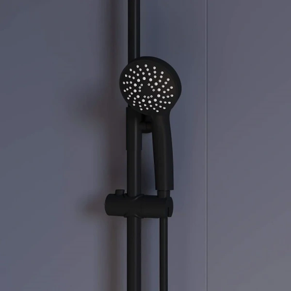 Душевая стойка RGW Shower Panels SP-26B черная 59140126-04 (детальная фотография), с изливом