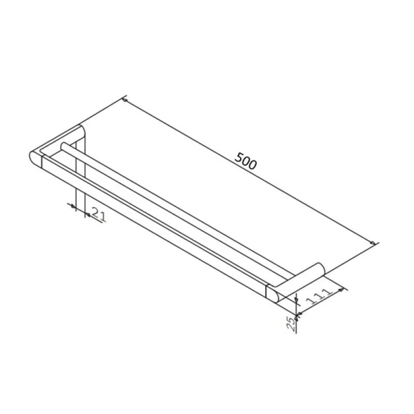 Полотенцедержатель для ванной AM.PM Inspire A50335400 (детальная фотография), современные, hi-tech
