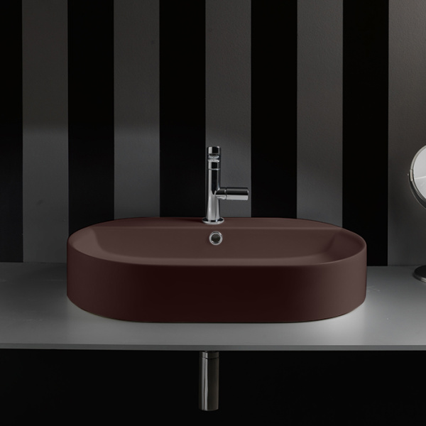 Раковина Kerasan Ciotola 65 см Borgogna Matt 028575 Borgogna matt *1 (детальная фотография), современные, hi-tech