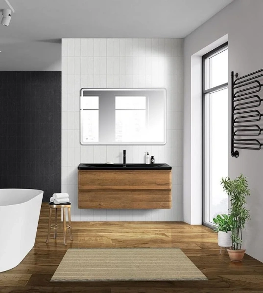 Тумба под раковину подвесная BelBagno Albano 120 см rovere rustico ALBANO-1200-2C-SO-RR (детальная фотография), современная, hi-tech, лофт