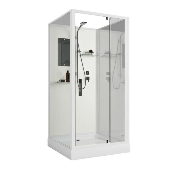 Душевая кабина Niagara Standart 100х100 см без крыши ST100/15Q/BK (детальная фотография)