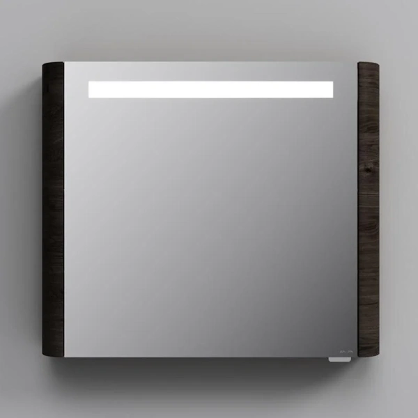 Зеркальный шкаф с подсветкой Am.Pm Sensation 80 см табачный дуб M30MCR0801TF (детальная фотография), навесные