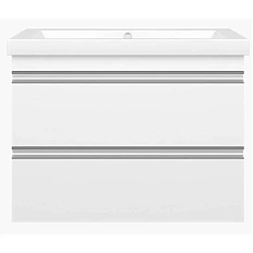 Тумба под раковину подвесная Misty Ингрид 75 см белая