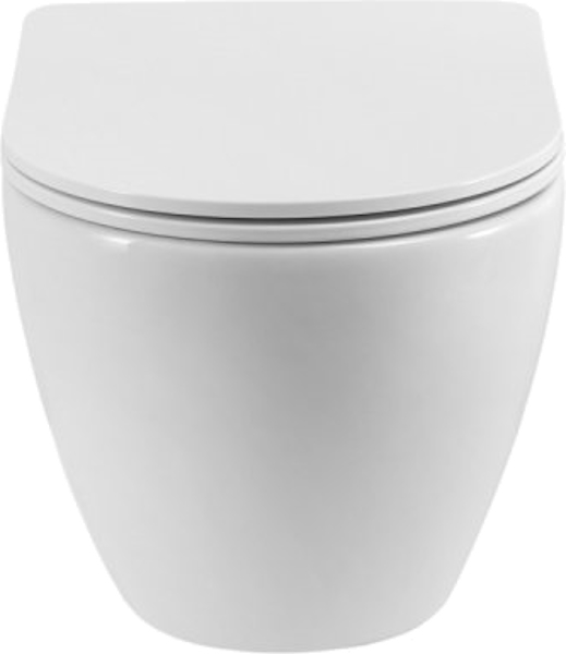 Унитаз подвесной Cezares Stylus-Tor 2.0 безободковый CZR-546-TH-TOR/SC (детальная фотография), без бачка, со скрытым бачком