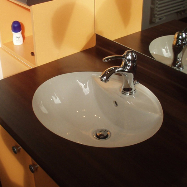 Раковина Jacob Delafon Odeon 52 см встраиваемая E1357-00 (детальная фотография), современные, hi-tech