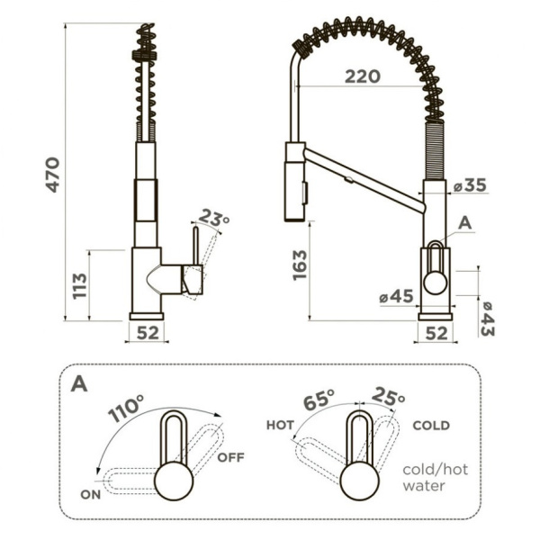 Схема (детальная фотография), для кухни, для питьевой воды с фильтром