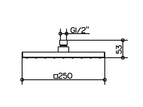 Верхний душ Keuco Edition 11 53086 53086 010100 (детальная фотография), верхние души