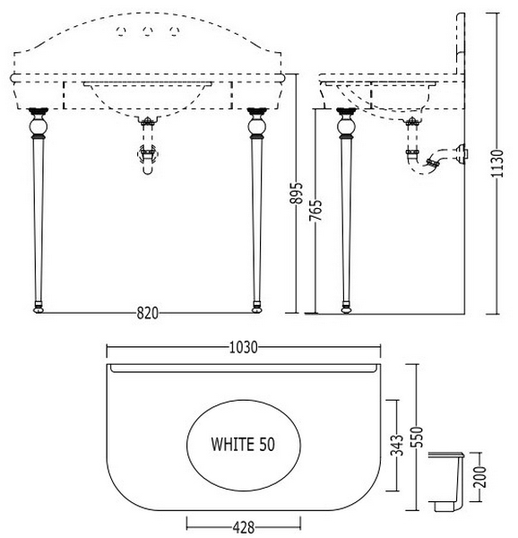 Схема (детальная фотография), пристенные